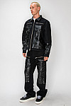 ACE CLUB Logo Pattern Work Jacket – Black