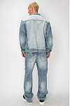 ACE CLUB Last Supper Detachable Layer Denim Jacket
