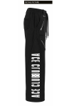 ACE CLUB 3D Detail Barrel Pants – Black