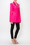 ACE CLUB E.V.E. Fuchsia Crystal Lapel Blazer Mini Dress ACE CLUB E.V.E. Fuchsia Crystal Lapel Blazer Mini Dress
